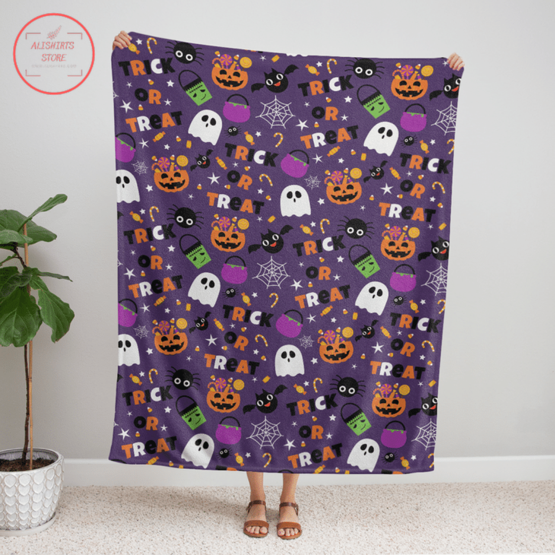 Blanket Trick or Treat Halloween Nightmare