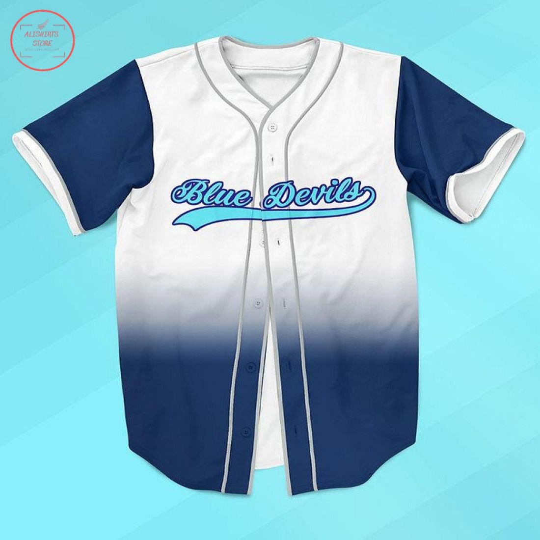 Blue Devils Personalized Baseball Jersey