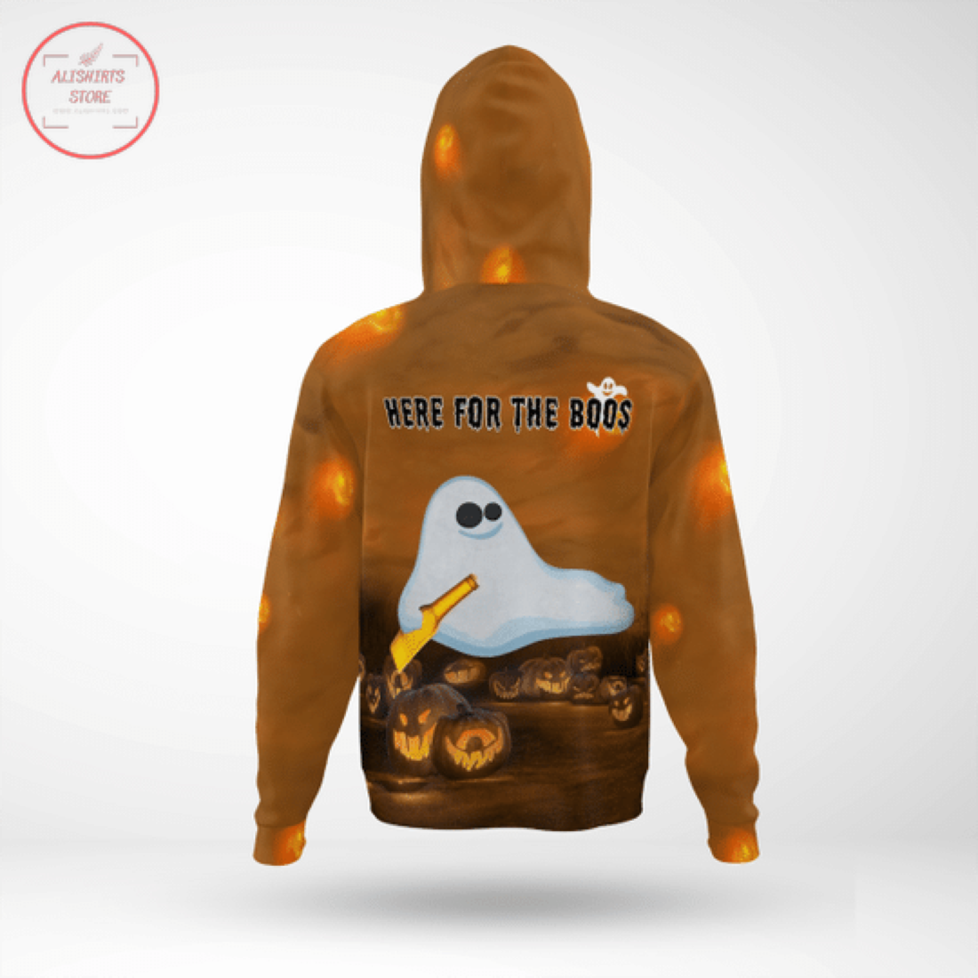 Boo Ghost Halloween Hoodie 3D