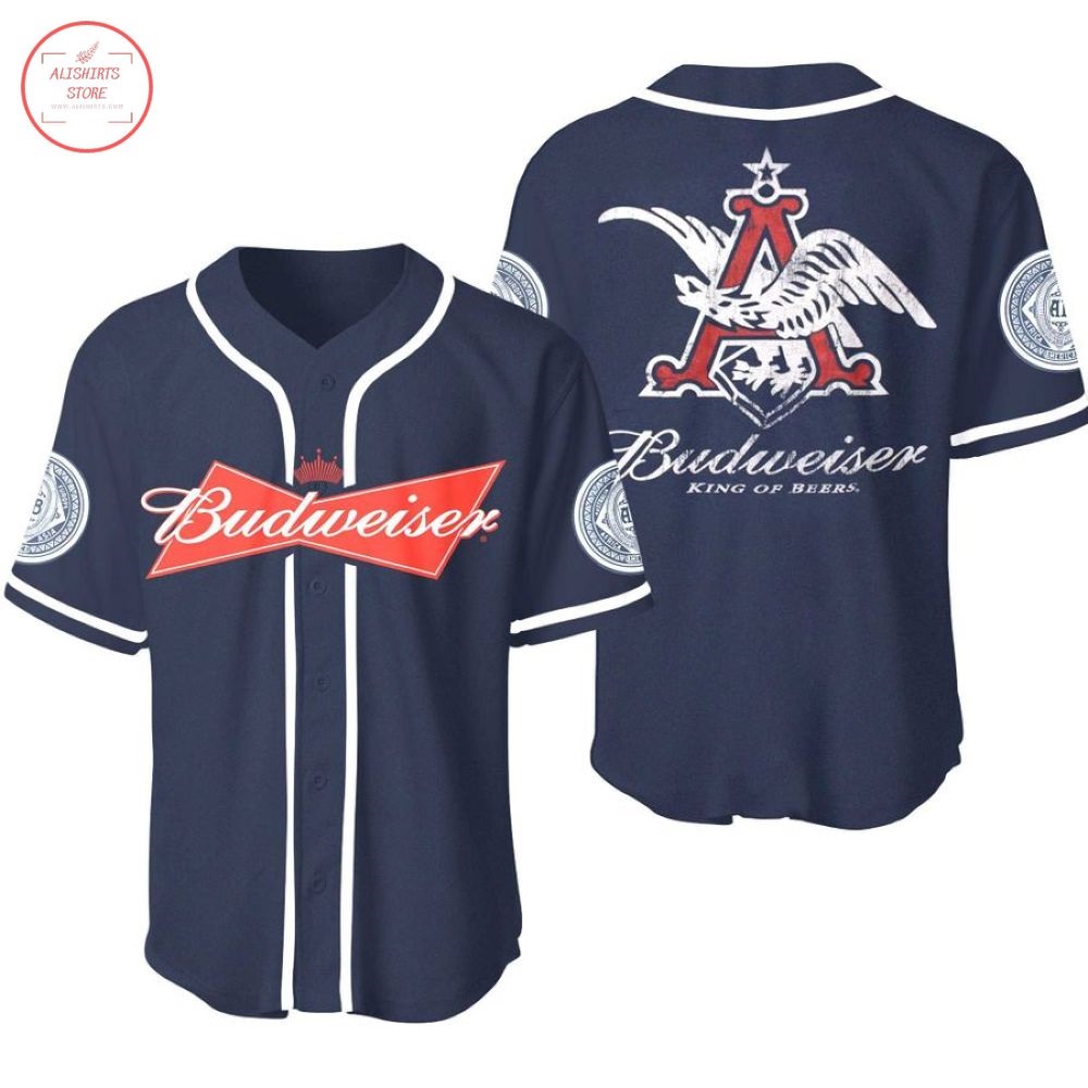 Budweiser King Of Beers Baseball Jersey