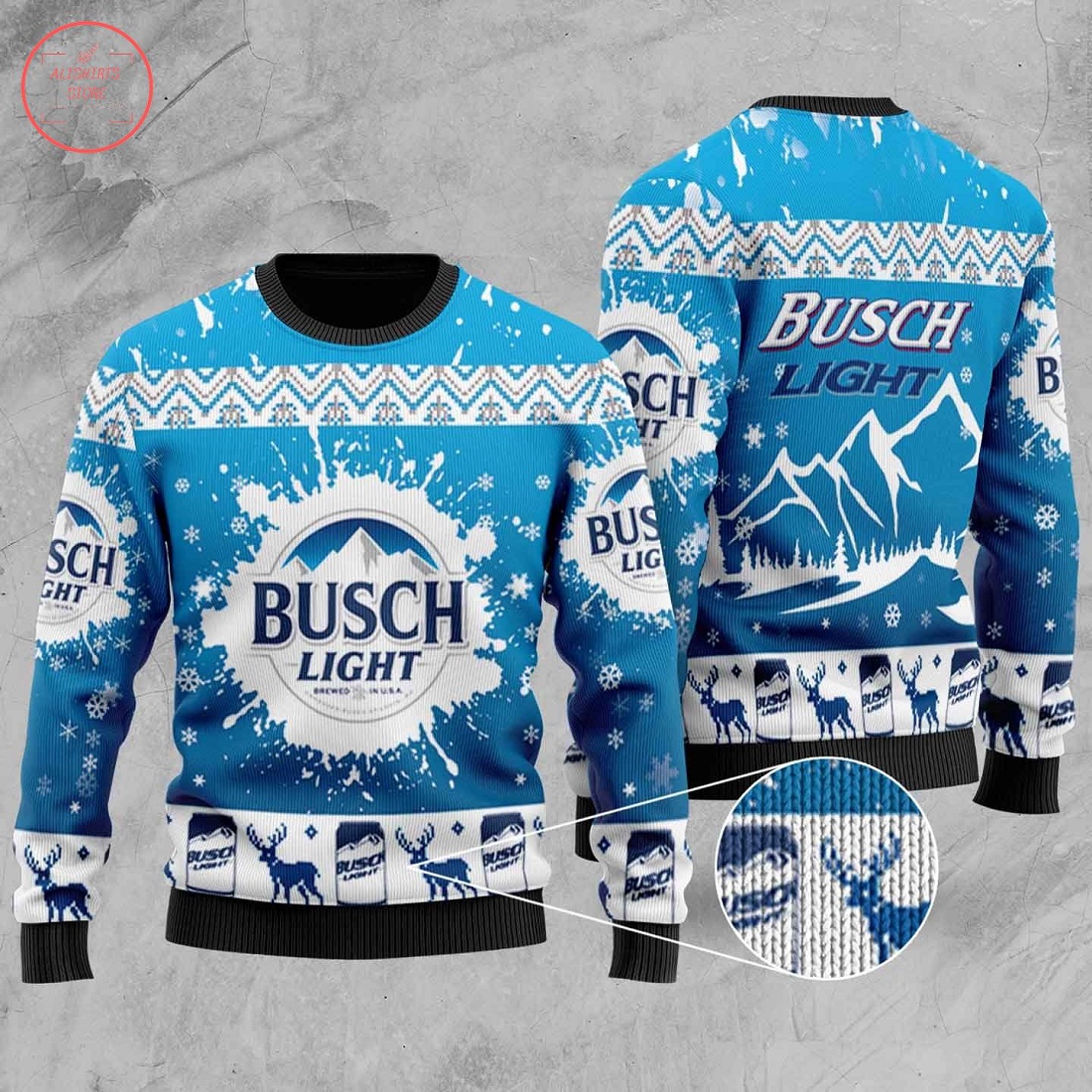 Busch Light Ugly Christmas Unisex 3D Sweater