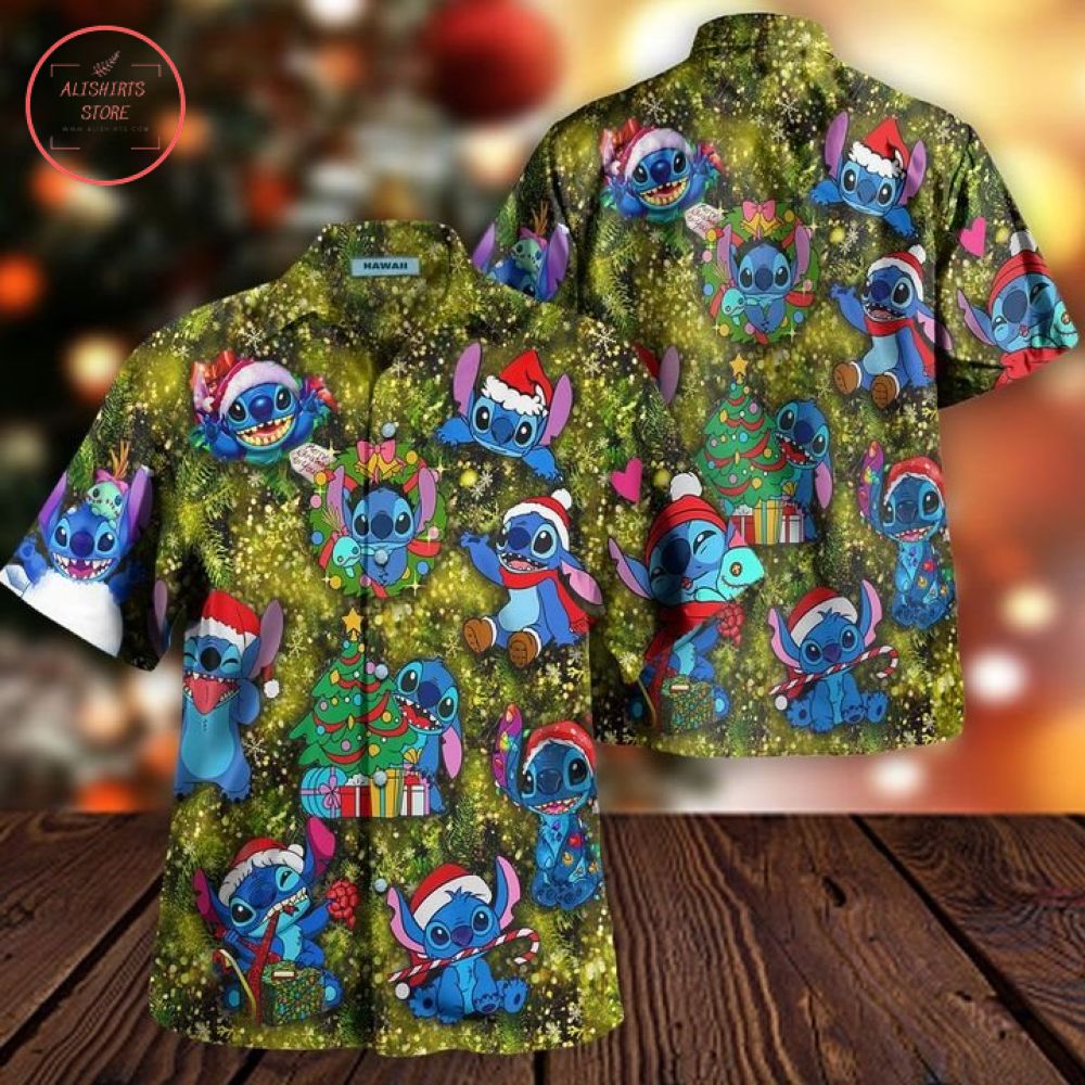 Christmas Tree Stitch Hawaiian Shirt