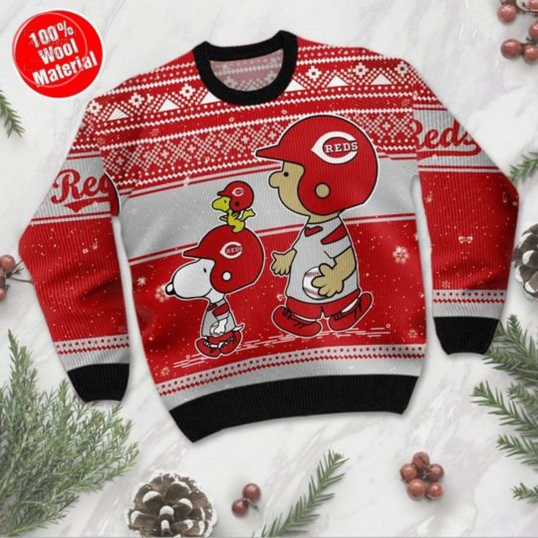 Cincinnati Reds Ugly Christmas Sweater