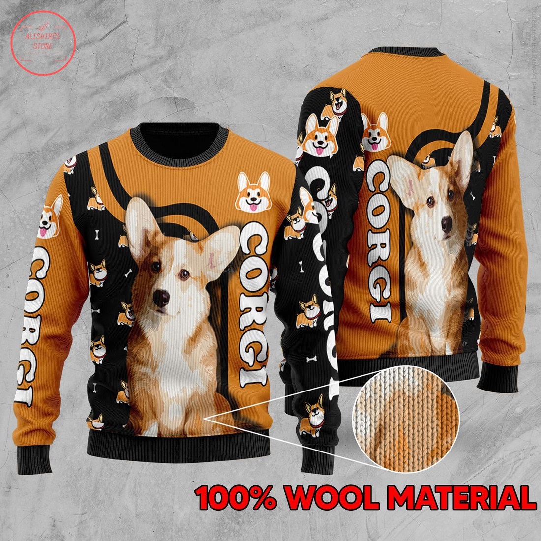 Corgi Dog Ugly Christmas Ugly Sweater