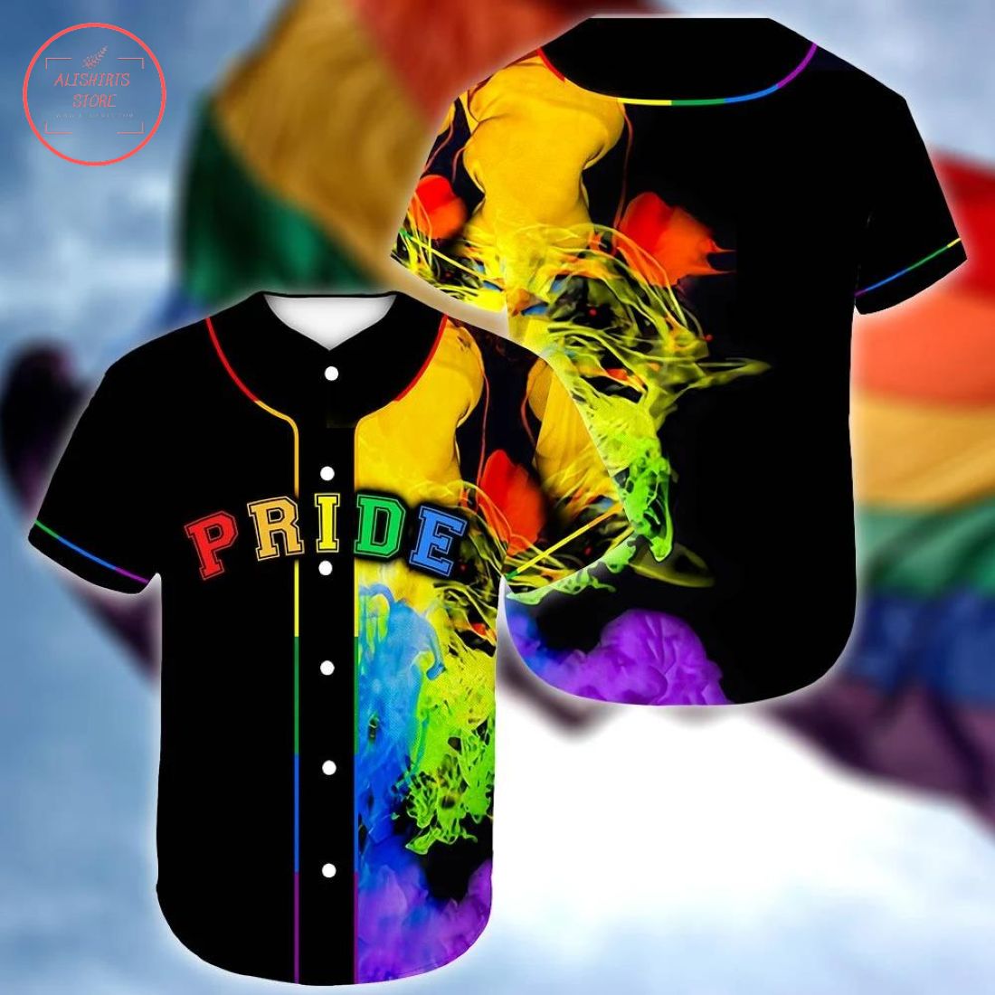 Custom LGBT Pride Queer Baseball Jersey