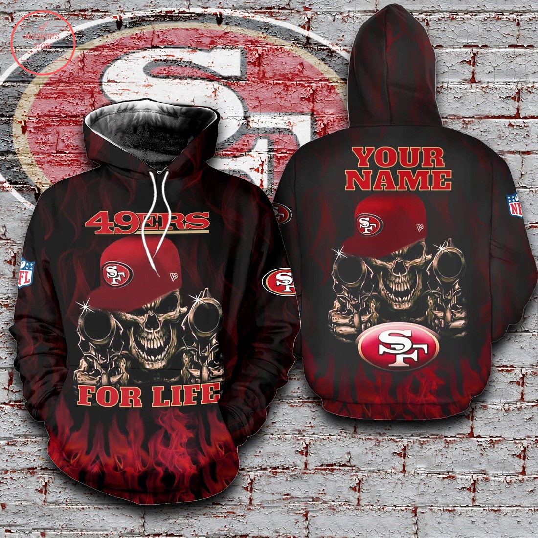 Custom NFL San Francisco 49ers Hoodie 3D