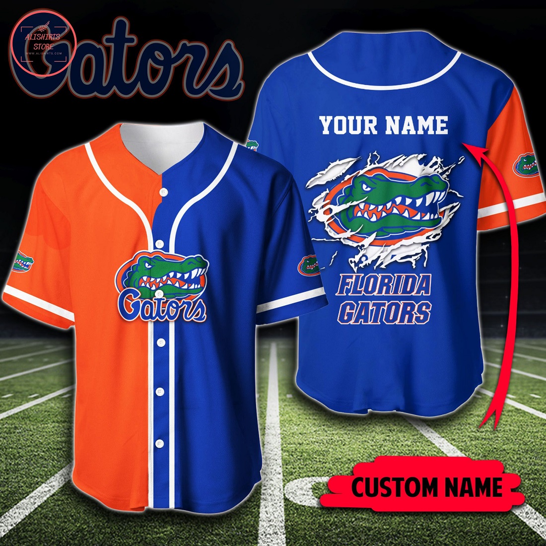 Custom Name NCAA Florida Gators Baseball Jersey