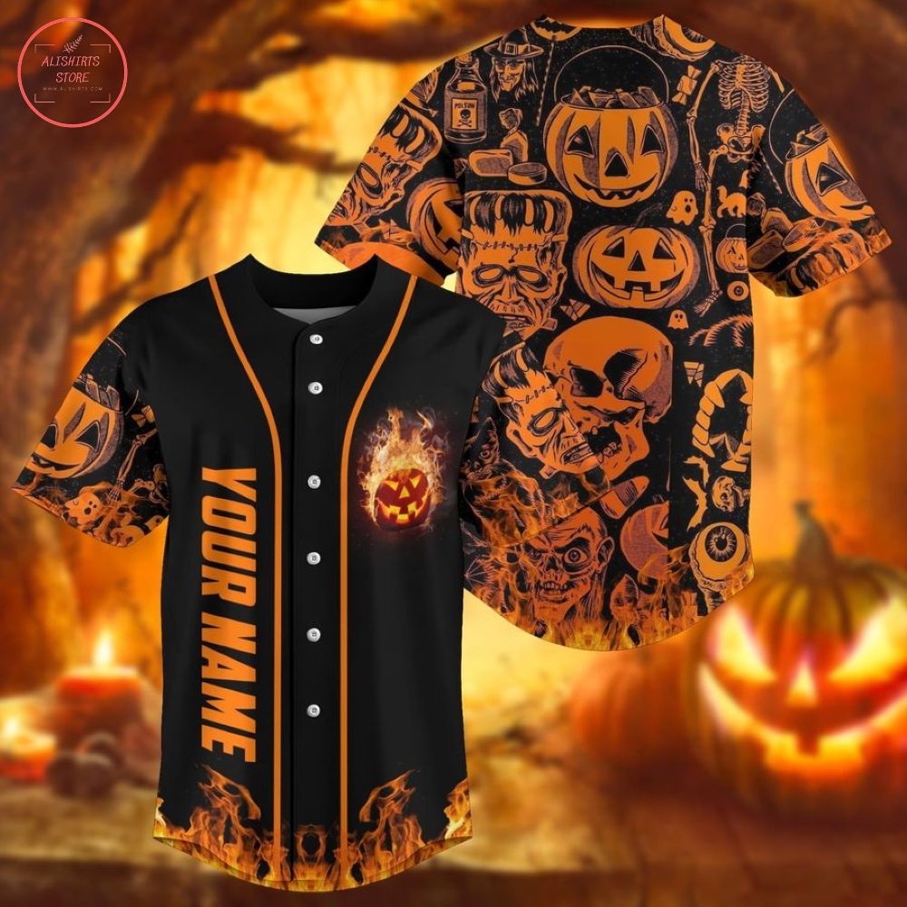 Customized Halloween Baseball Jersey