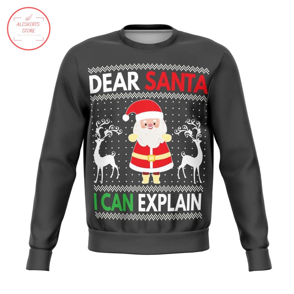 Dear Santa I Can Explain ugly Sweater