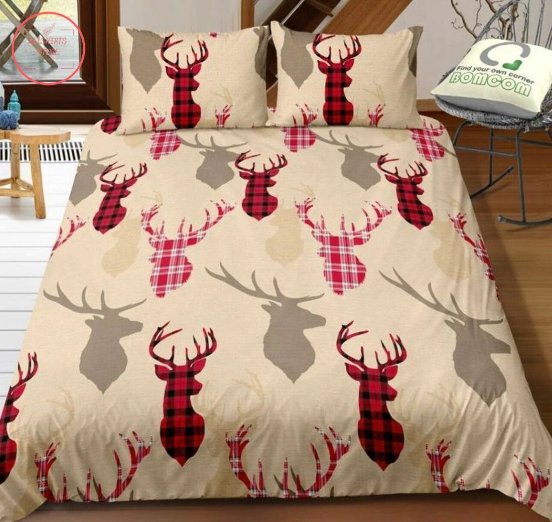 Deer Christmas Bedding Set