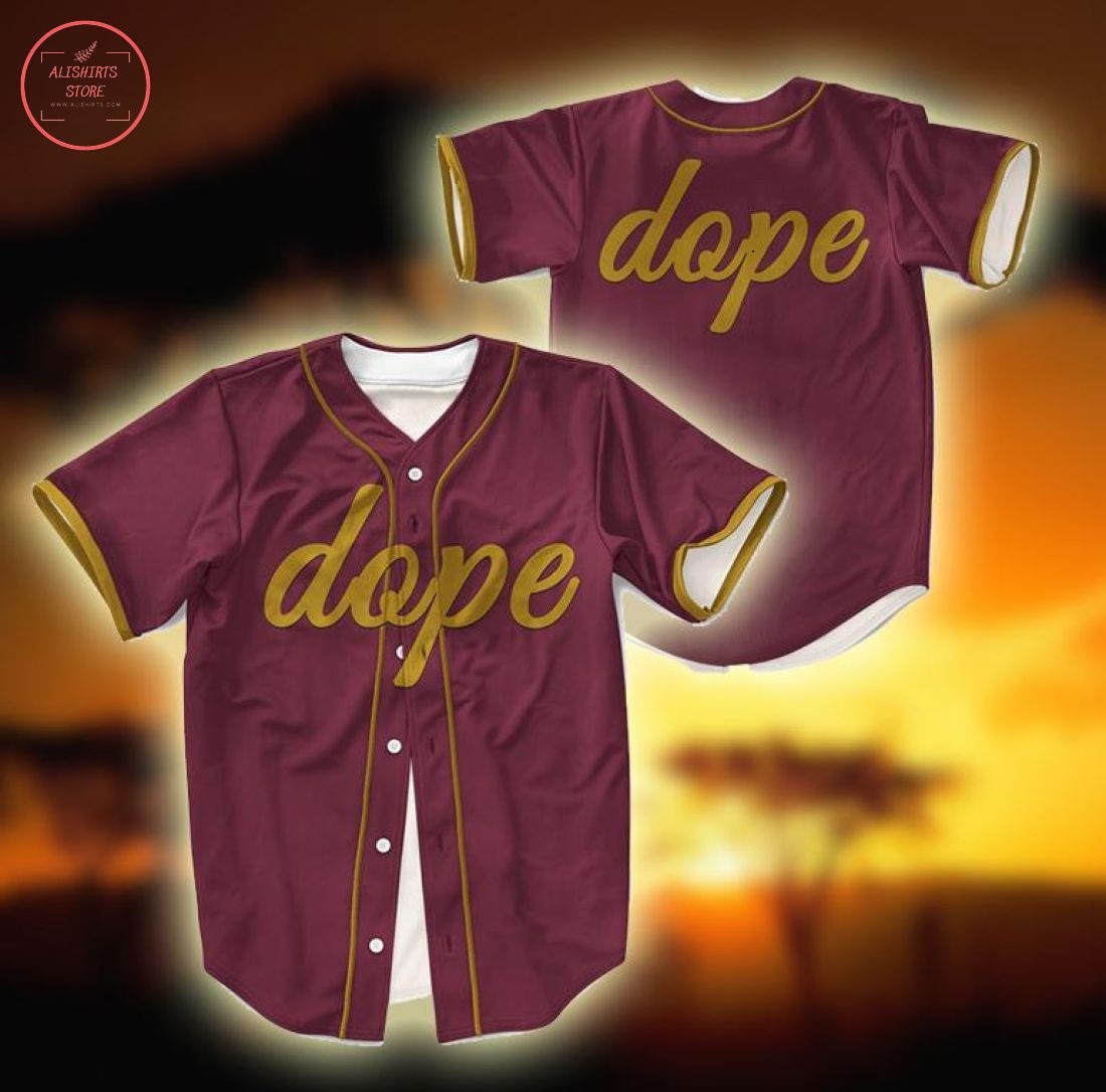 Dope Custom Number Baseball Jersey