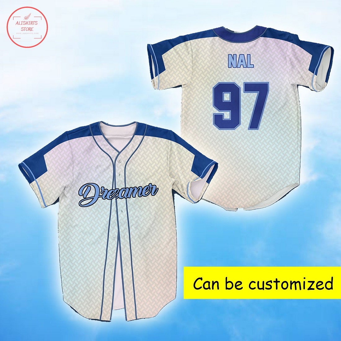 Dreamer Personalized Baseball Jersey