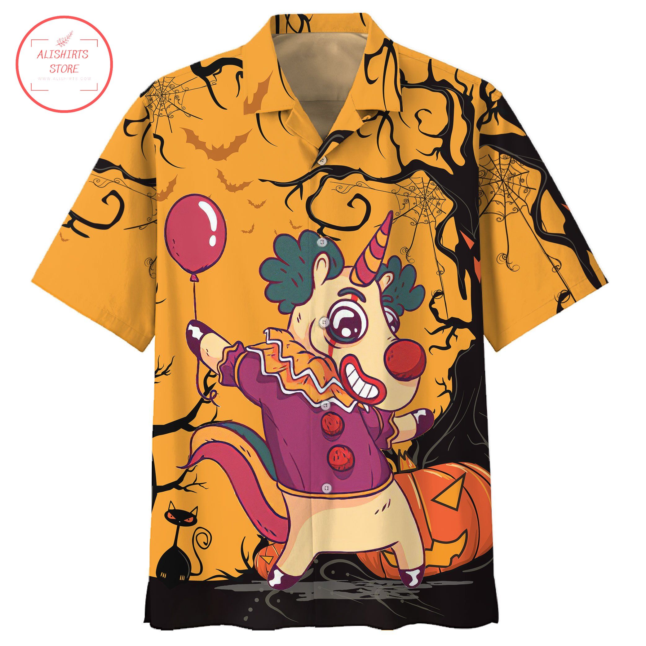 Unicorn Halloween Hawaiian Shirt