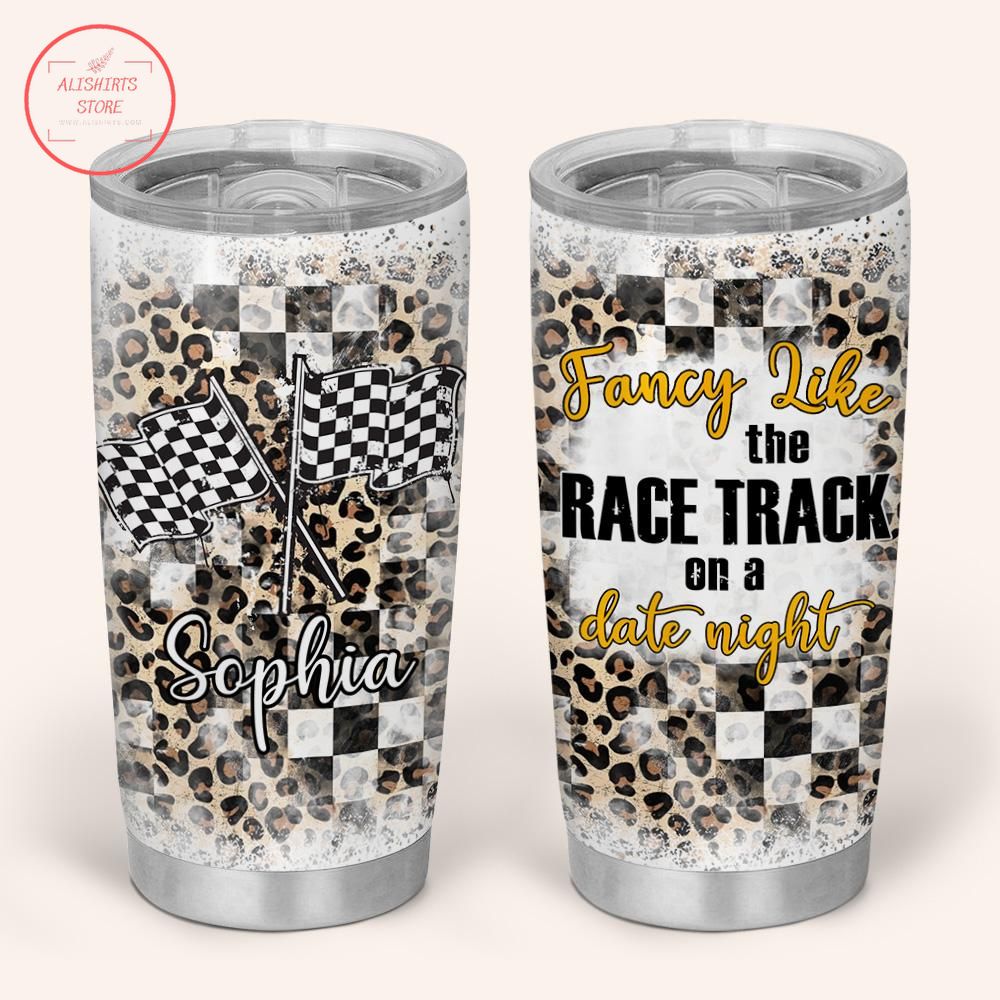 Fancy Like The Race Track Personalized Halloween Tumbler