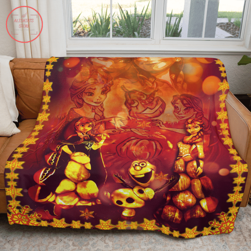 Frozen Happy Halloween Blanket