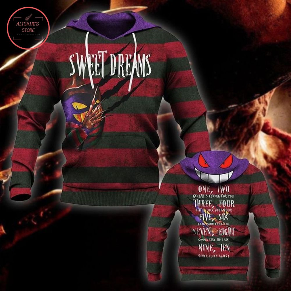 Gengar x Freddy Sweet Dreams Hoodie 3D