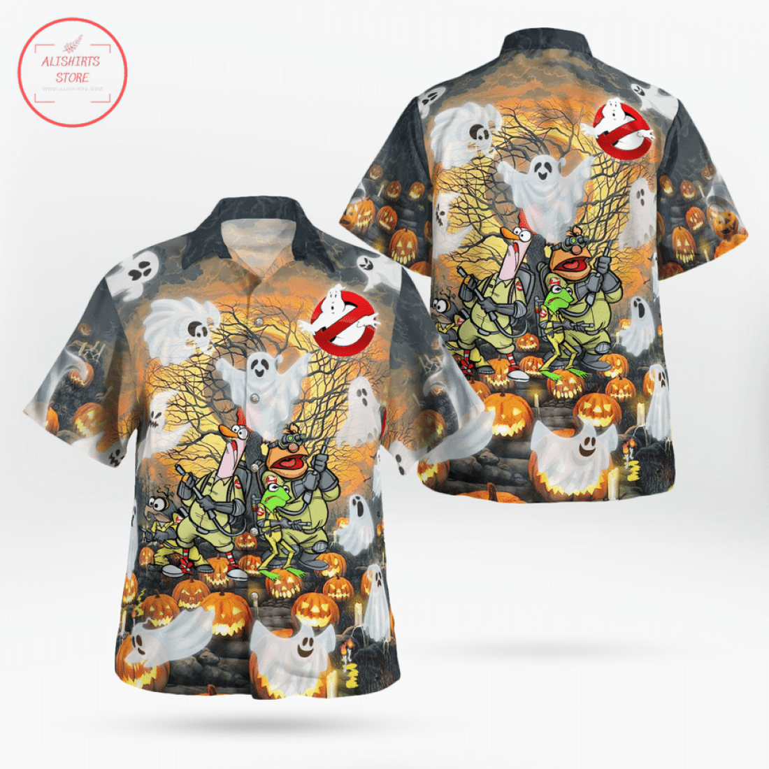 Ghost Mupperss Halloween Hawaiian Shirt