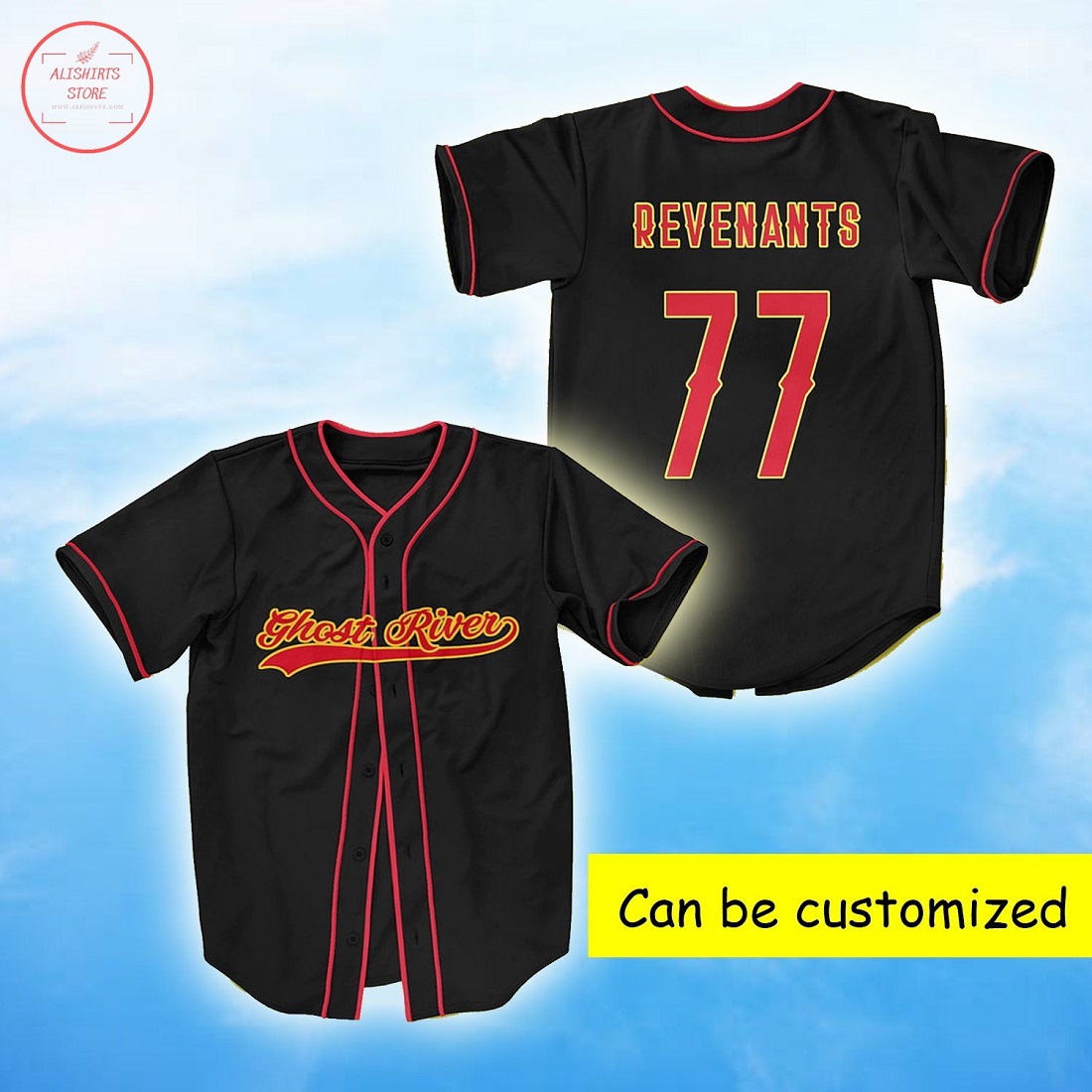 Ghost River Personalized Baseball Jersey