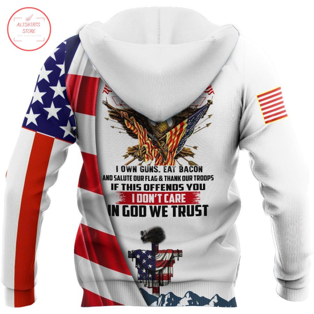 God We Trust Christmas Hoodie 3D