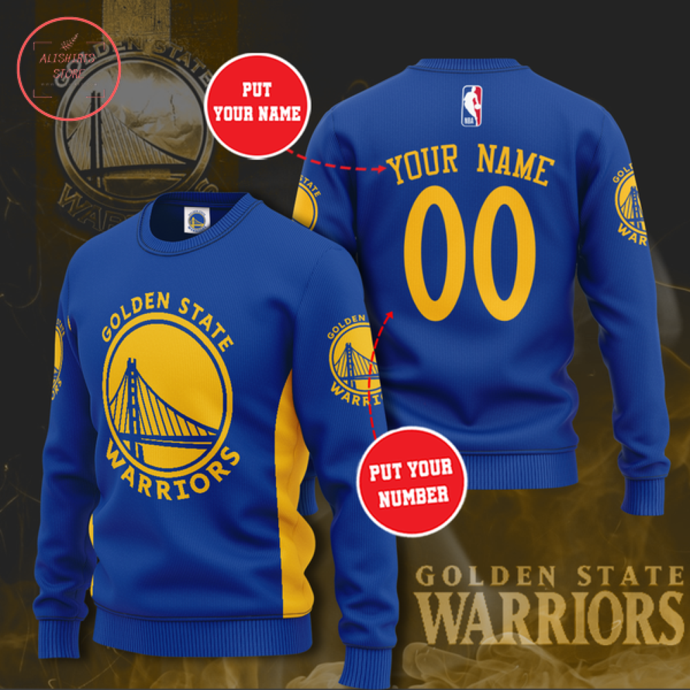 Golden State Warriors Team Personalized Sweater