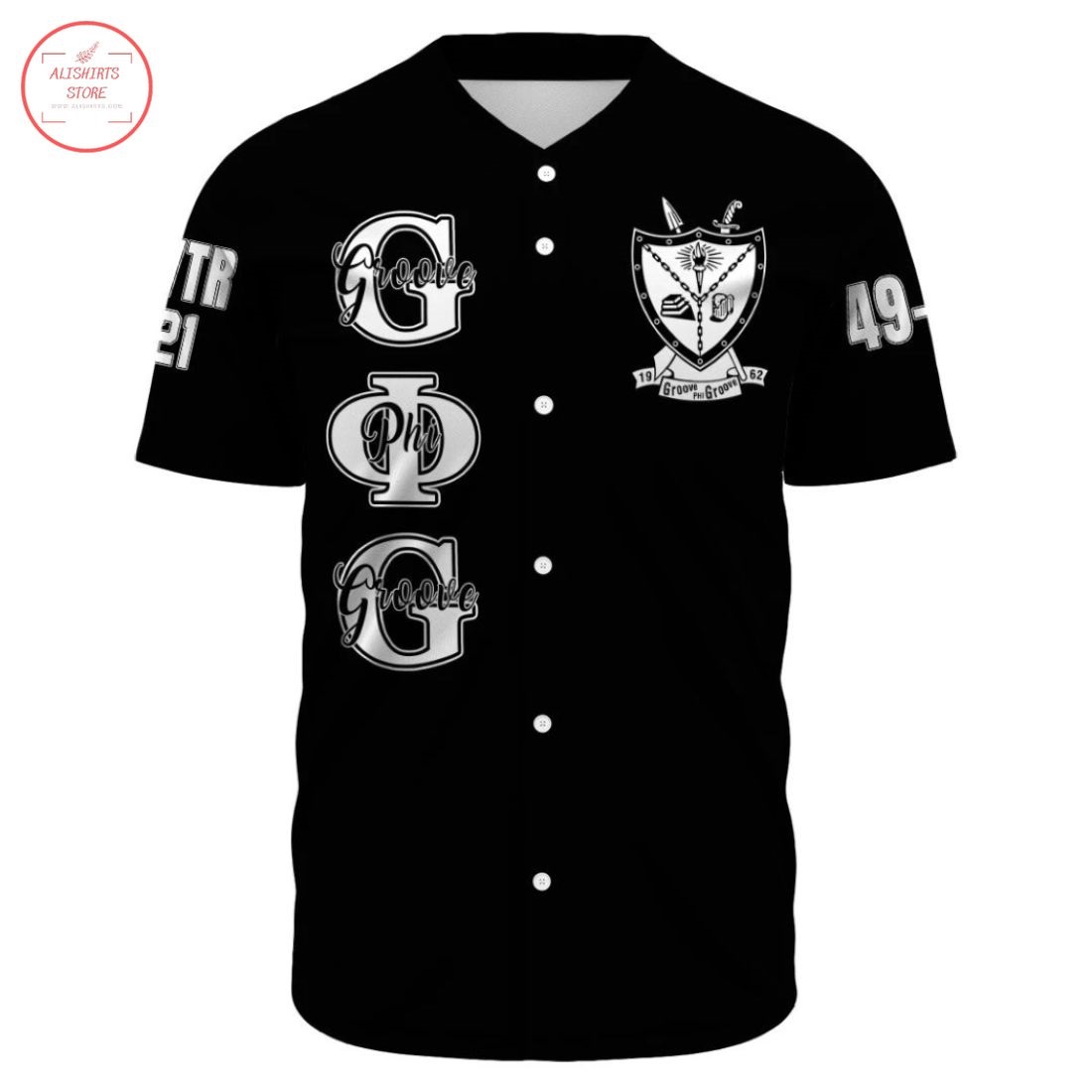 Groove Phi Groove Frat Inc 1962 Baseball Jersey