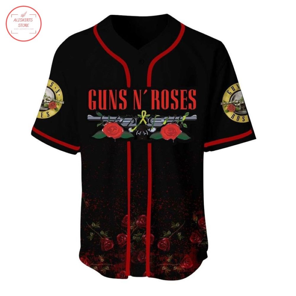 Guns N' Roses Band Baseball Jersey