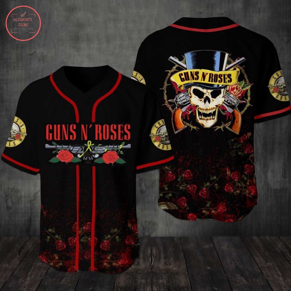 Guns N' Roses Band Baseball Jersey