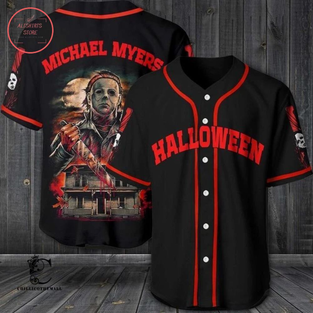 Halloween MM Evil House Baseball Jersey