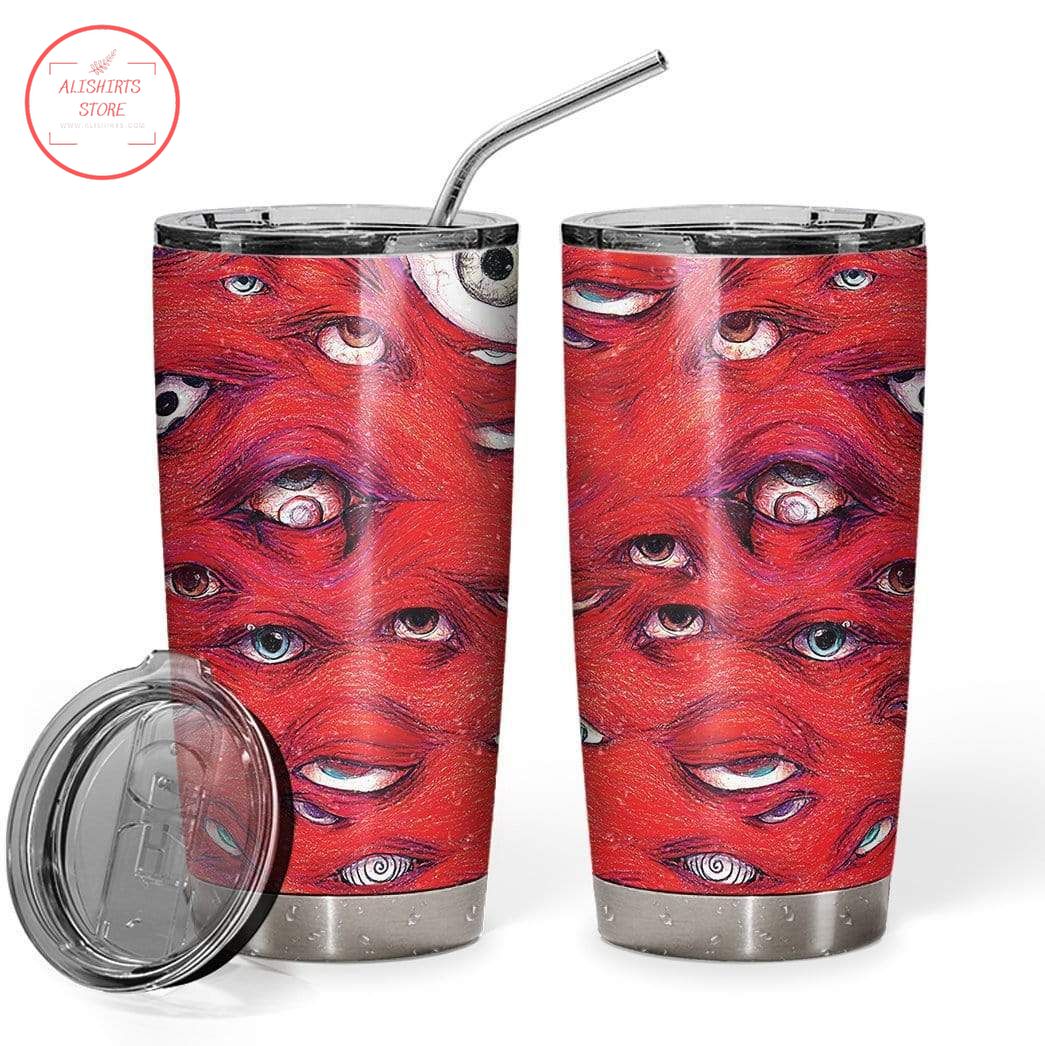 Halloween Satanic Dark Eyes Vacuum Insulated Tumbler