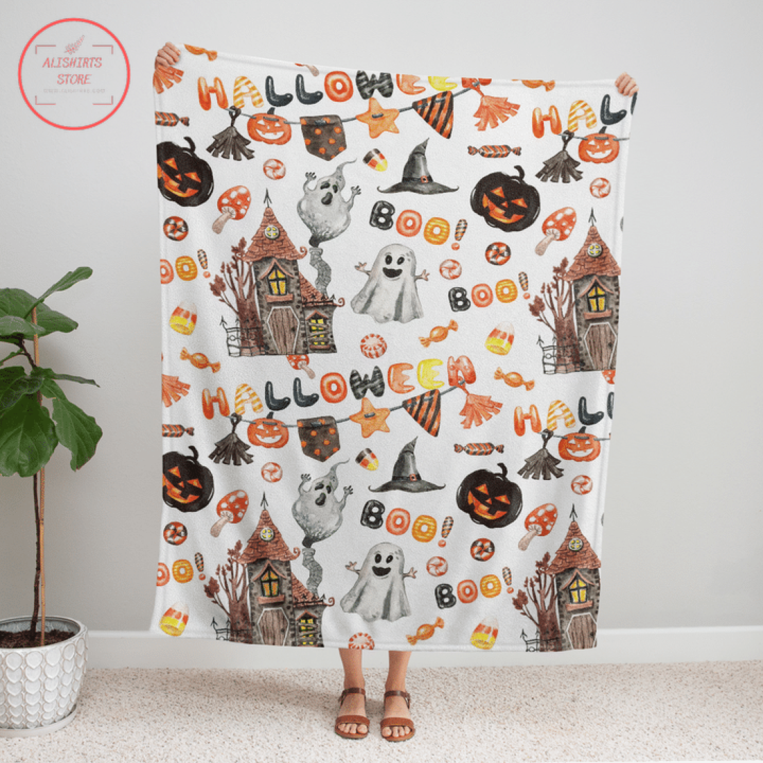 Halloween Scary Boo Boo Blanket