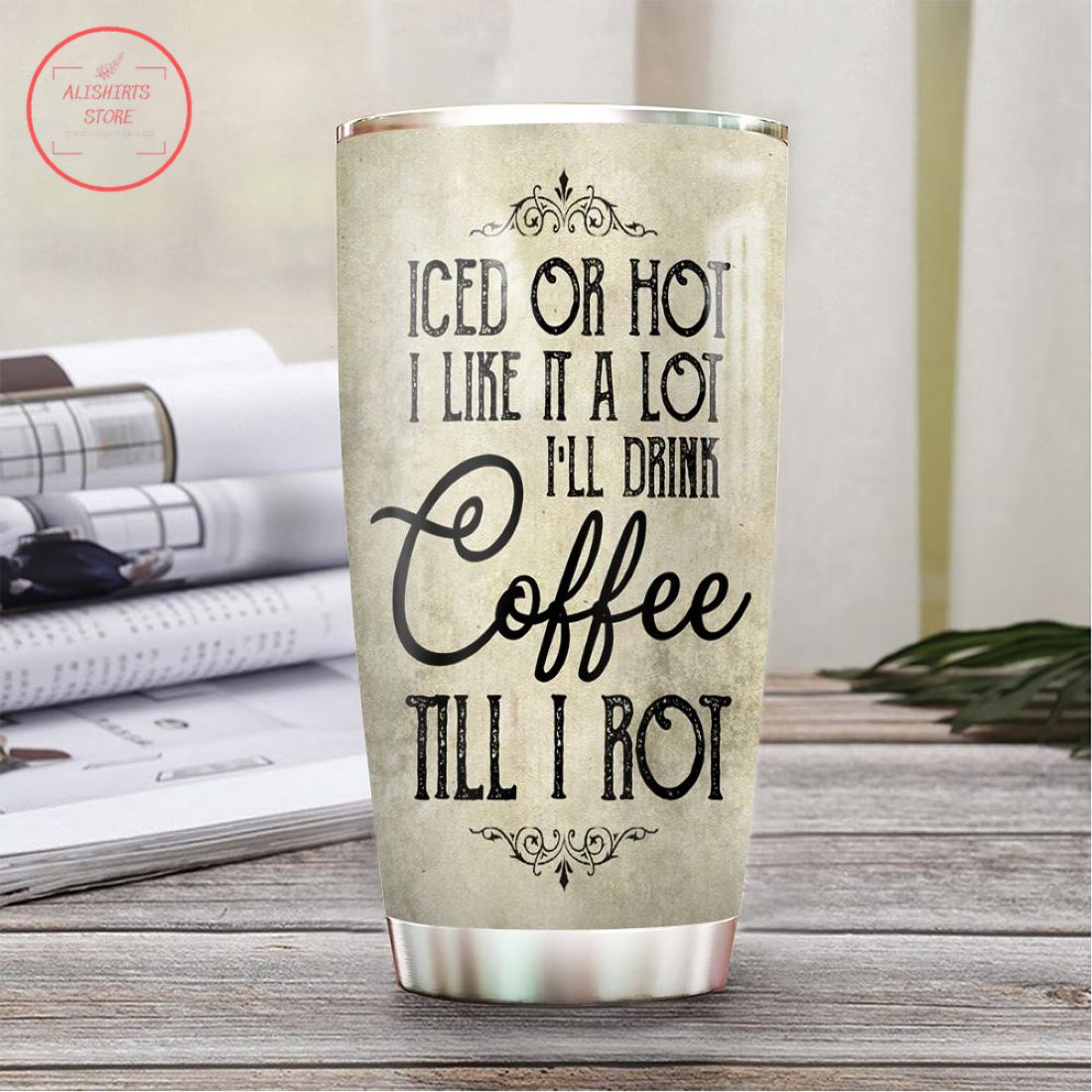 Halloween Skeleton Drinks Coffee Tumbler