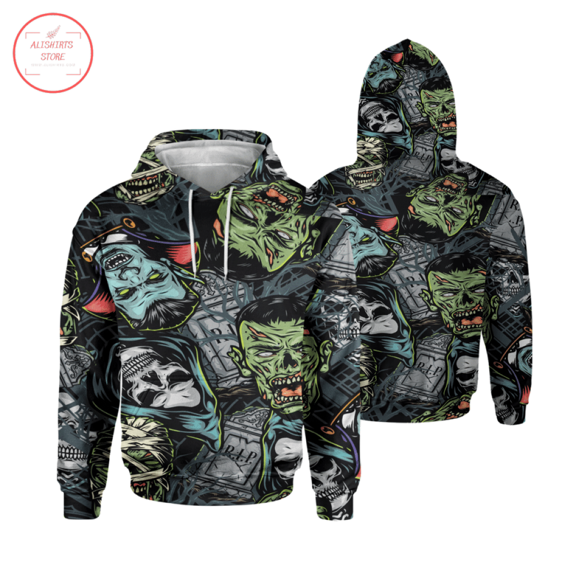 Halloween Vampire Grim Aop 3D Hoodie 3