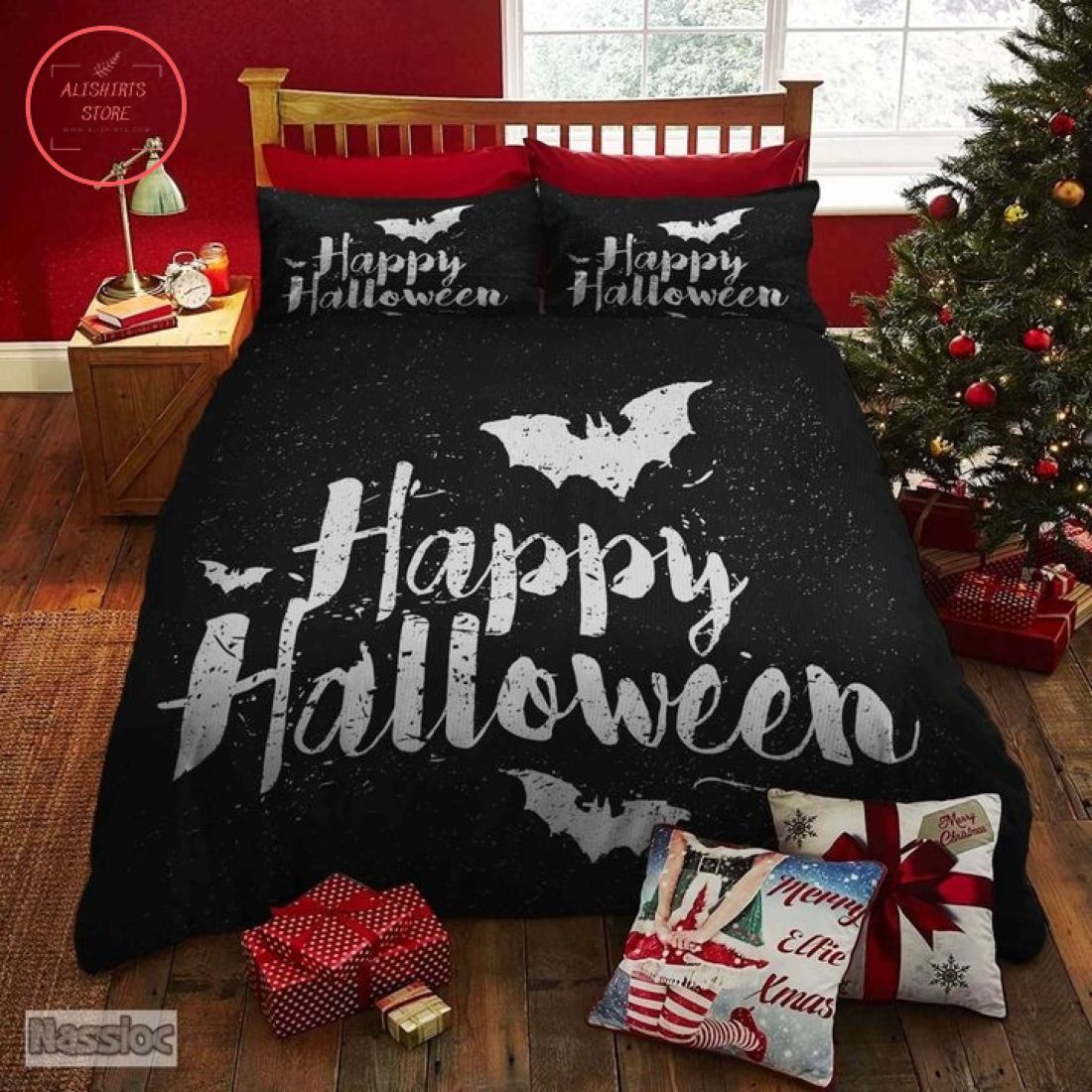 Happy Halloween Darkness Bats Blanket