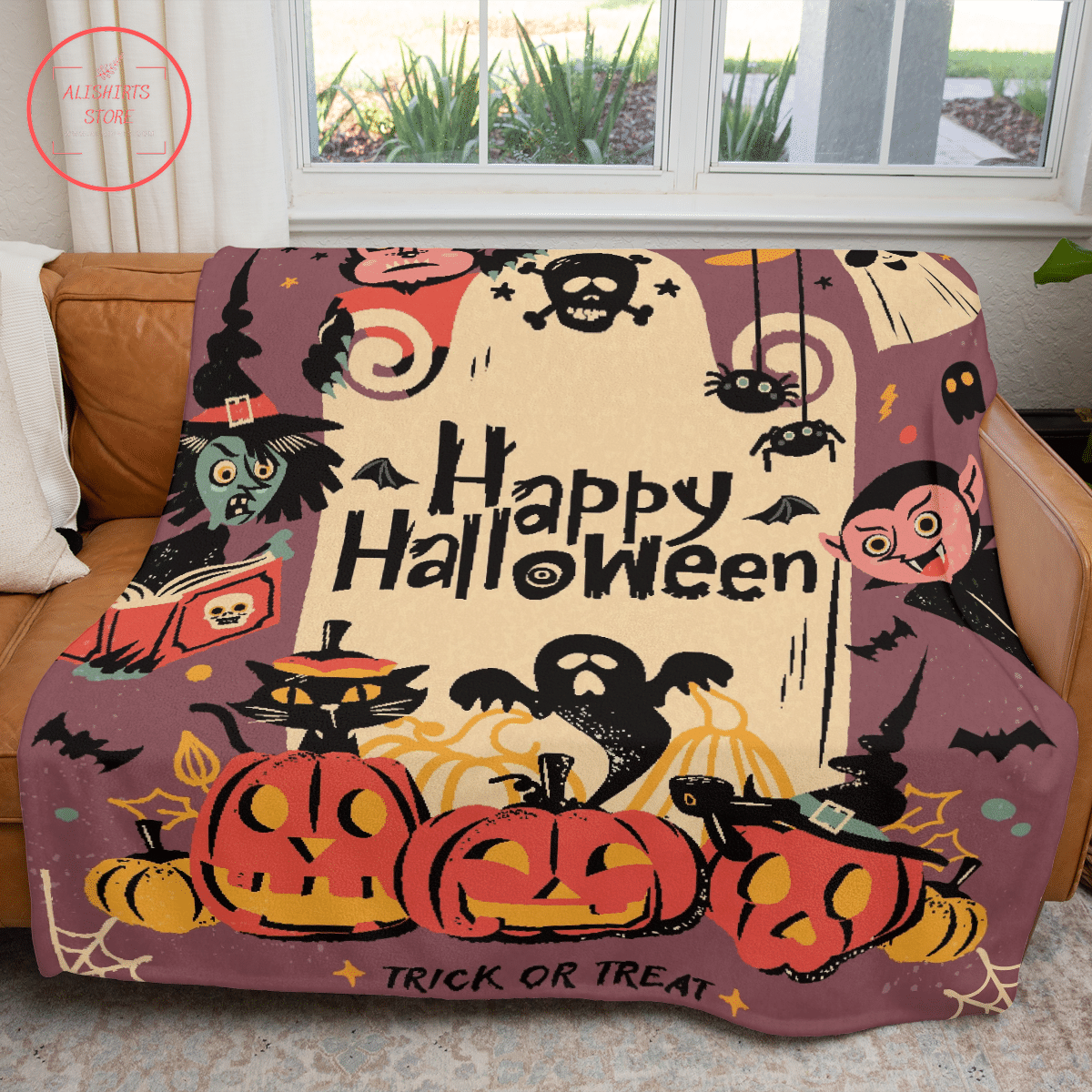 Happy Halloween Nightmare Blanket