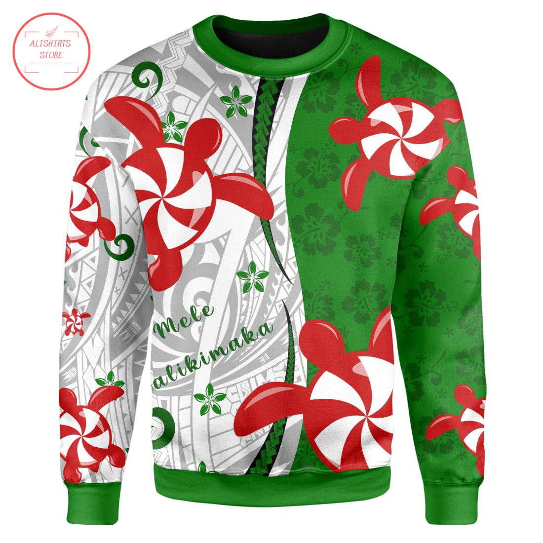 Hawaii Christmas Polynesian Sweater