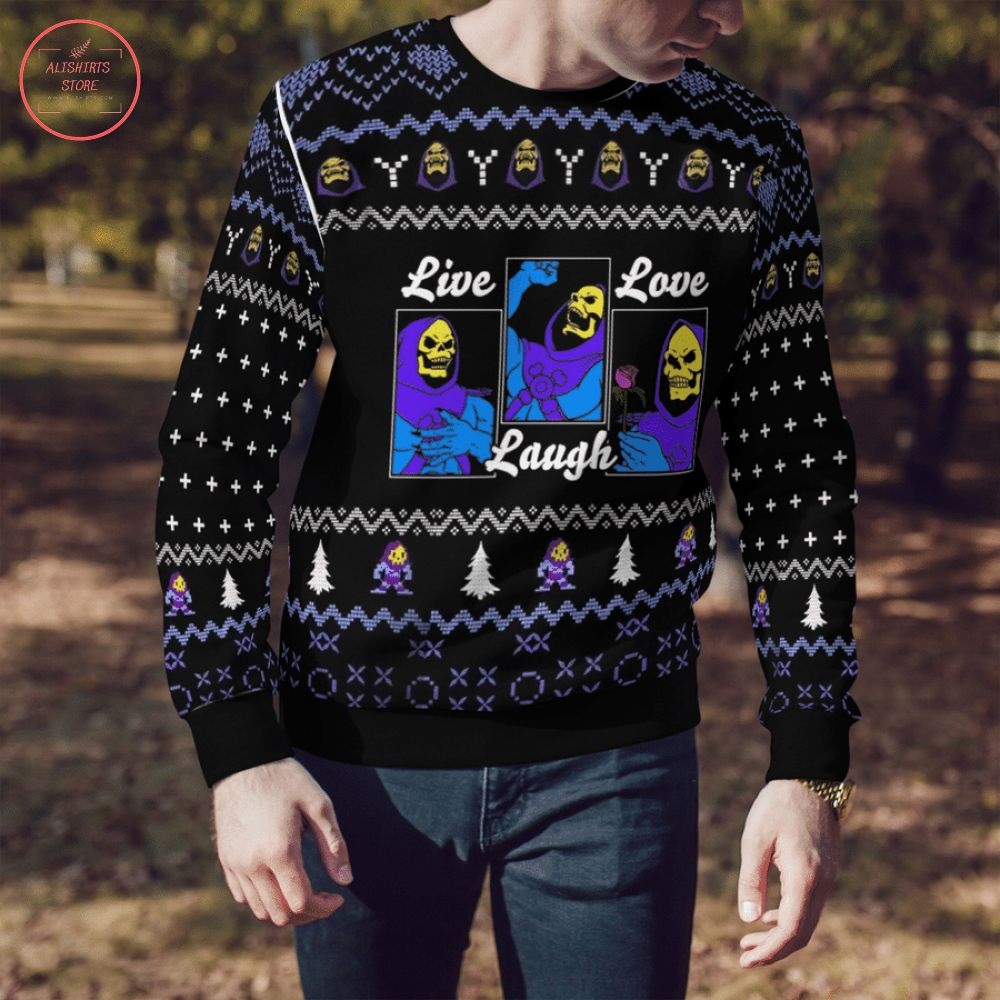 He-man Live Love Laugh Ugly Christmas Sweater