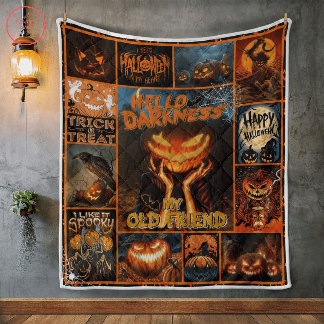 Hello Darkness My Old Friend Halloween Blanket