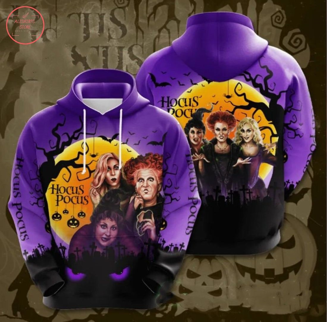 Hocus Pocus Horror Halloween Hoodie