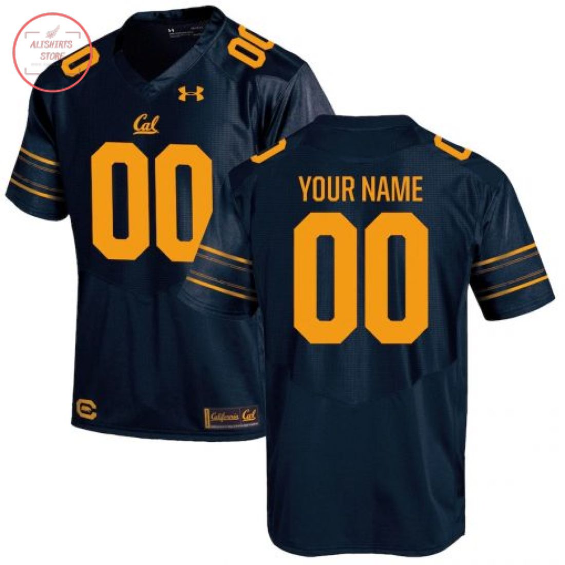 Home Navy Cal Bears Custom Jersey Football Jersey