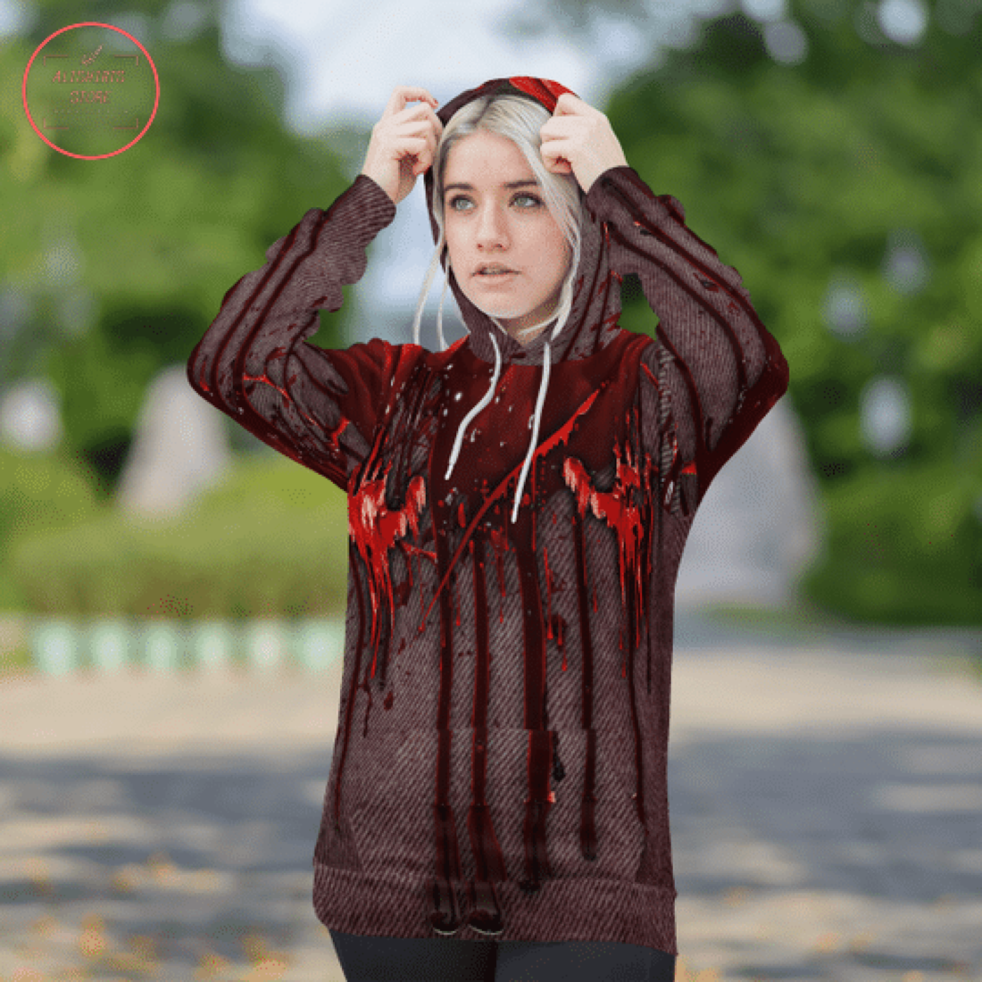 Horror Costume Play A Game Halloween Hoodie 3D