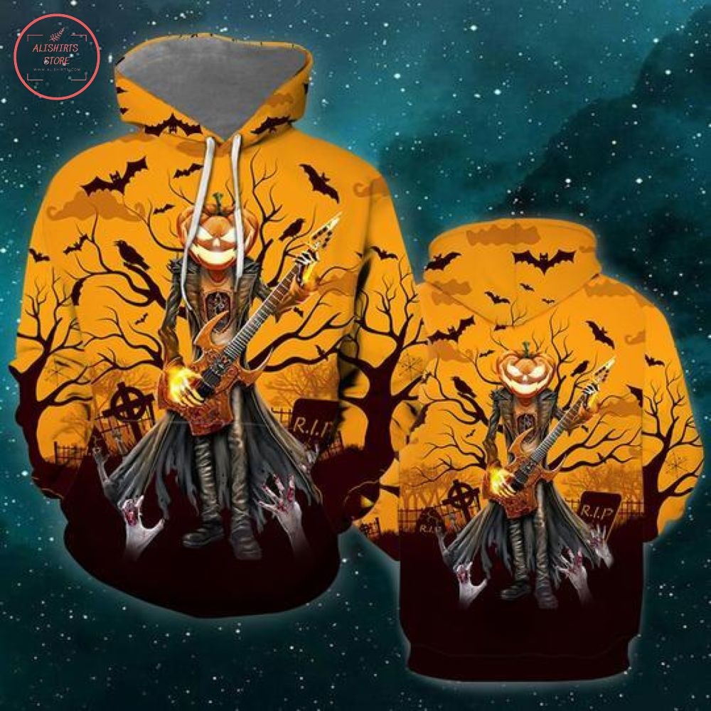 Horror Pumpkin Halloween Shirt and Hoodie