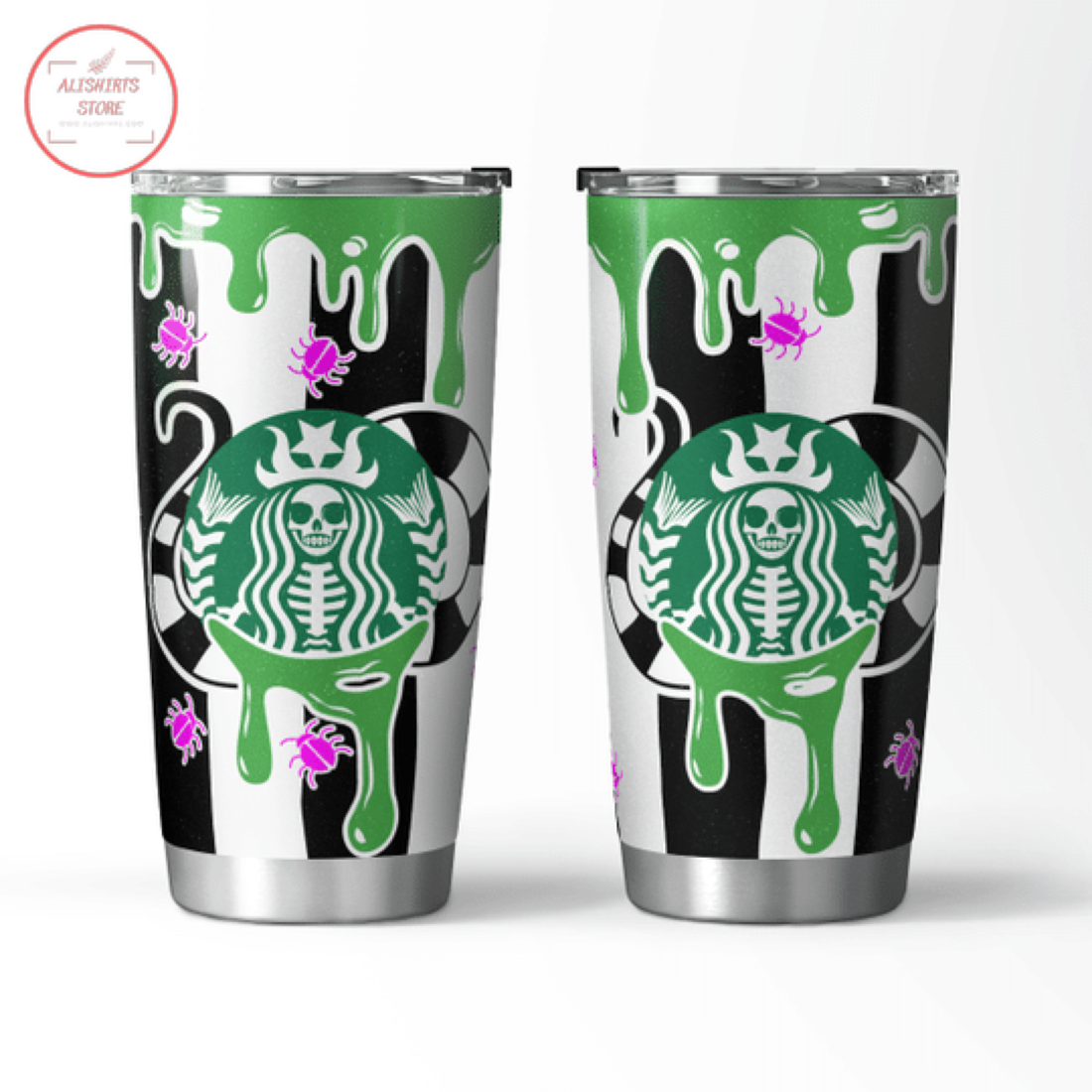 Horror Skeleton SB Halloween Tumbler