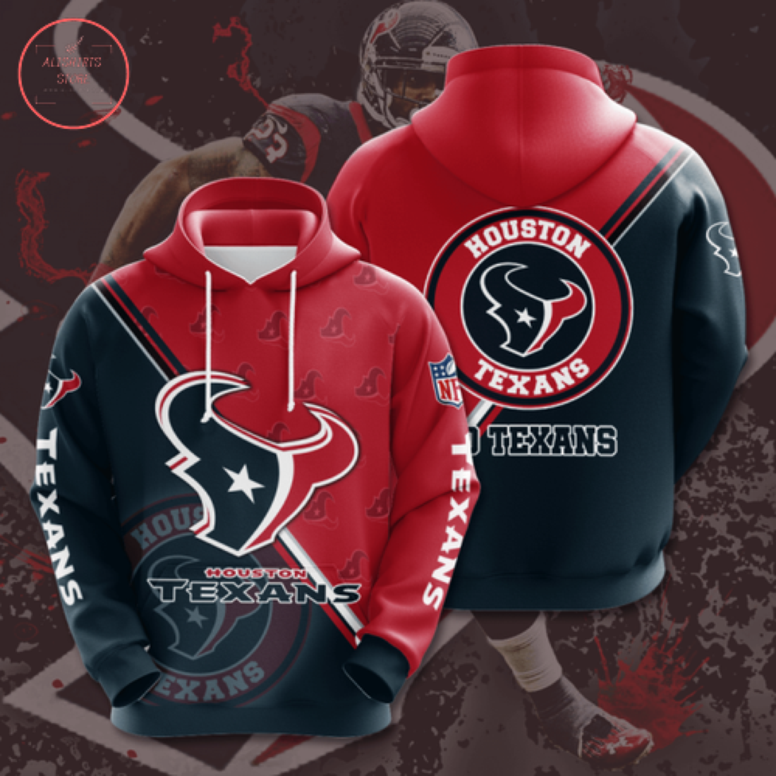 Houston Texans Personalized NFL Hoodie 3D
