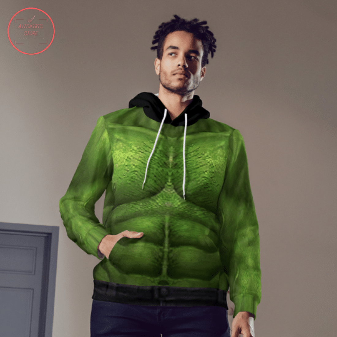 Hulk Costume Halloween Hoodie 3D