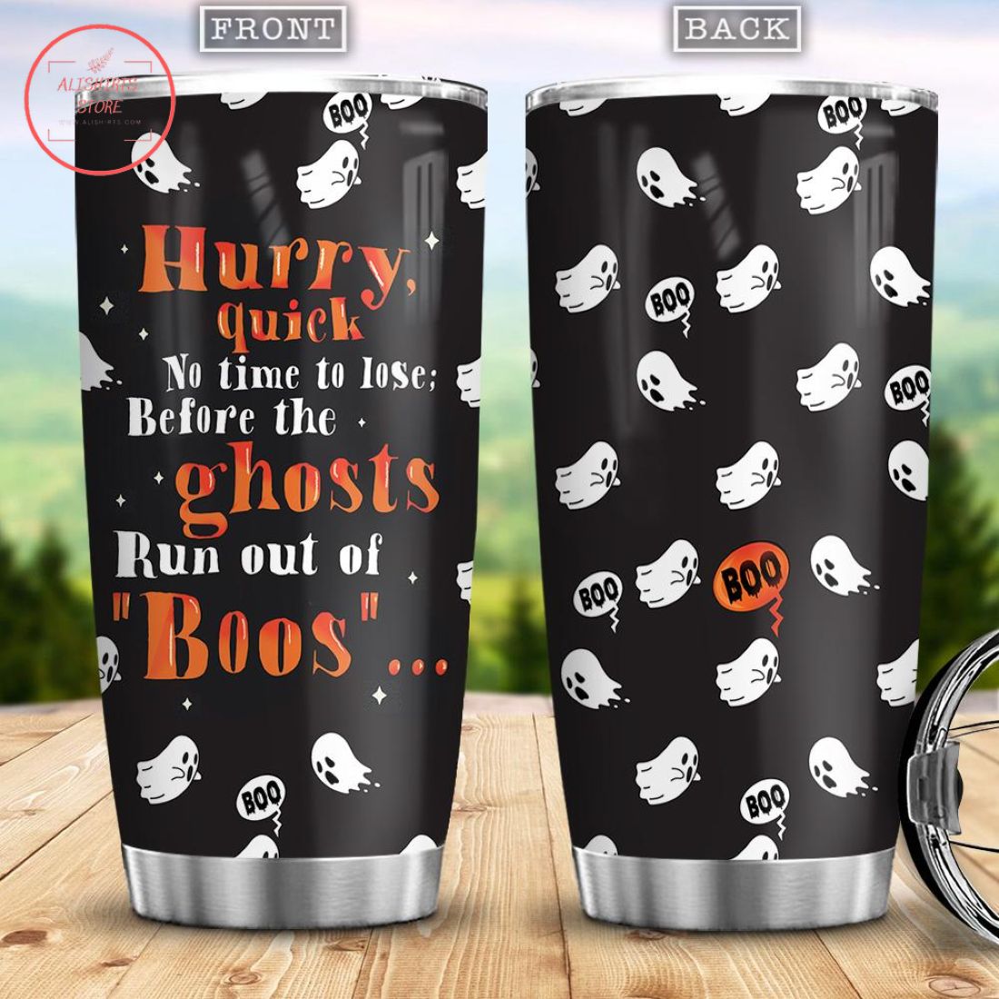 Hurry Quick No Time To Lose Halloween Stainless Tumbler