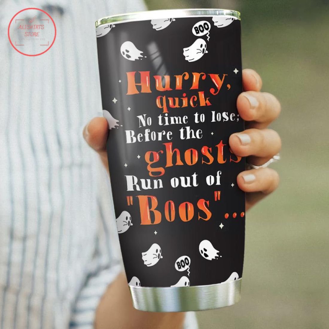 Hurry Quick No Time To Lose Halloween Stainless Tumbler