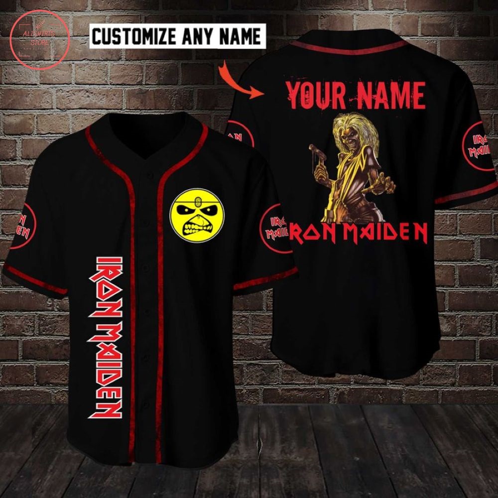 Iron Maiden Custom Name Baseball Jersey