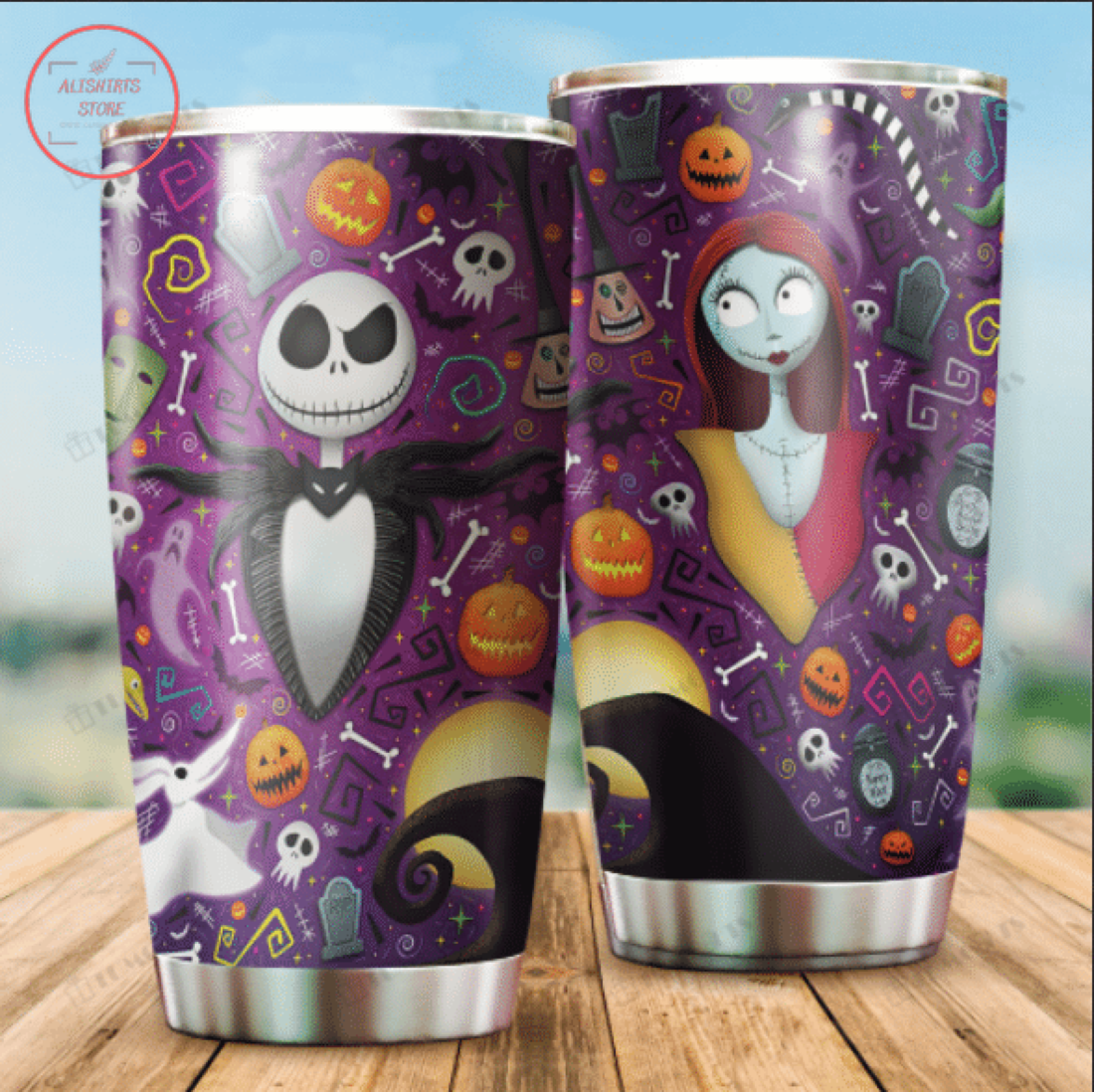 Jack Skellington Sally The Nightmare Tumbler