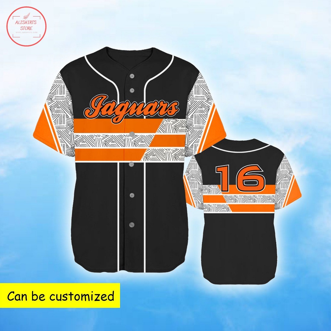 Jacksonville Jaguars Personalized Baseball Jersey