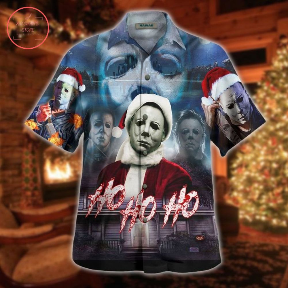 Jason Voorhees Santa Halloween Hawaiian Shirt